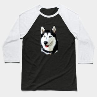 Siberian Husky Huskies are cute! Baseball T-Shirt